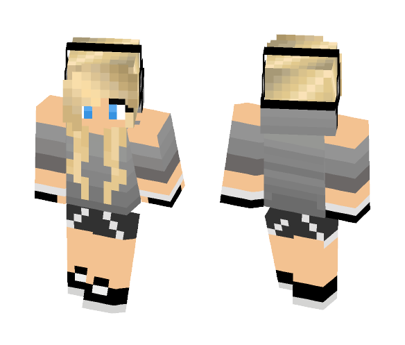 Download Free Headphone Girl Skin for Minecraft image 1 Headphone Girl - Girl Minecraft Skins - image 1