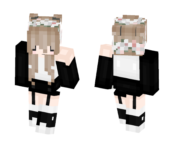 ~Flower Crown - Chibi - Flower Crown Minecraft Skins - image 1