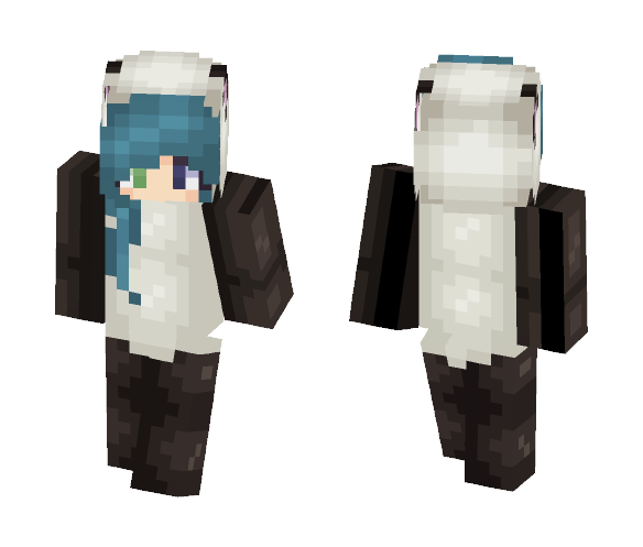 Cute Girl in Panda Onsie - Cute Girls Minecraft Skins - image 1