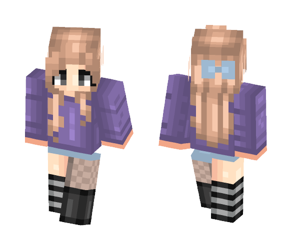 Download Free Simple girl Skin for Minecraft image 1 Simple girl - Girl Minecraft Skins - image 1