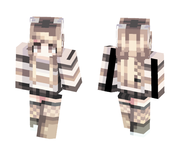 ST with giraffe - Female Minecraft Skins - image 1