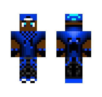 Cool Creeper boy (blue) - Boy Minecraft Skins - image 2