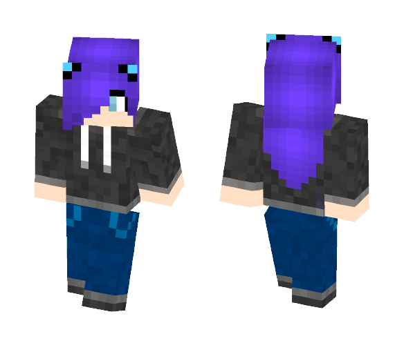Download Free Girl Under cover Skin for Minecraft image 1 Girl Under cover - Girl Minecraft Skins - image 1