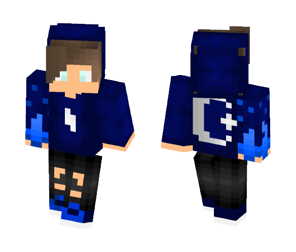 Download Free Woah Blue PvP Skin Skin for Minecraft image 1 Woah Blue PvP Skin - Male Minecraft Skins - image 1