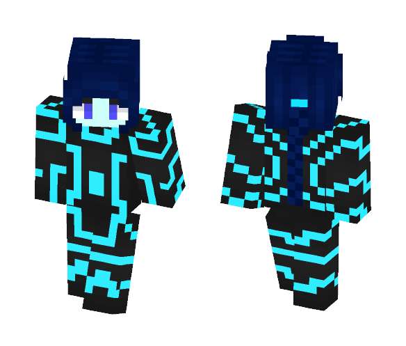 Download Free Alien Tron Girl Thingumijig Skin for Minecraft image 1 Alien Tron Girl Thingumijig - Girl Minecraft Skins - image 1