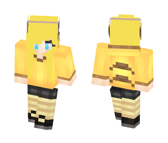 Download Free Pika gaming girl Skin for Minecraft image 1 Pika gaming girl - Girl Minecraft Skins - image 1