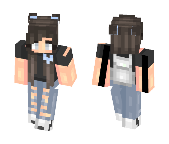 Download Free ocean eyes . // Jazziee Skin for Minecraft image 1 ocean eyes . // Jazziee - Female Minecraft Skins - image 1