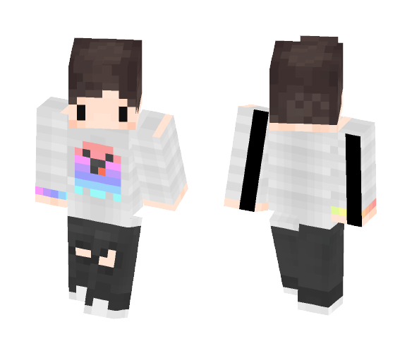 Cute Ghost Chibi | ???? Zero - Male Minecraft Skins - image 1