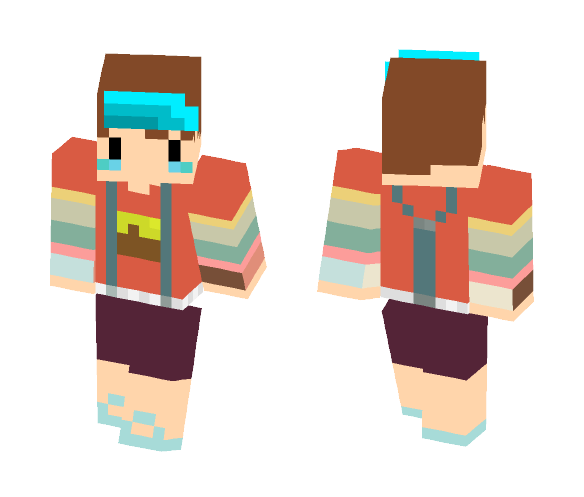 CreeperBom Blue - Male Minecraft Skins - image 1