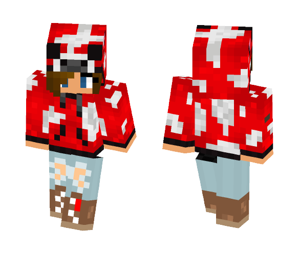Download Free mooshroom girl Skin for Minecraft image 1 mooshroom girl - Girl Minecraft Skins - image 1