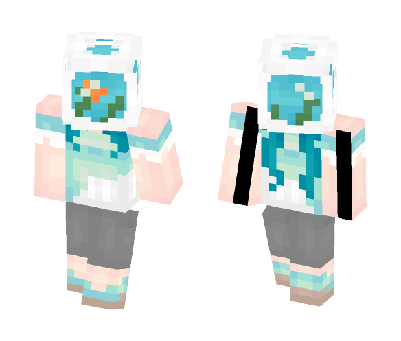 Fish Bowl Thing | - Female Minecraft Skins - image 1