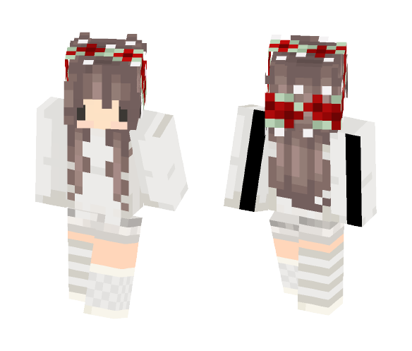 Download Free Flower Girl Skin for Minecraft image 1 Flower Girl - Girl Minecraft Skins - image 1