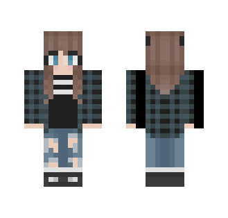 Deer Flannel Girl - Girl Minecraft Skins - image 2