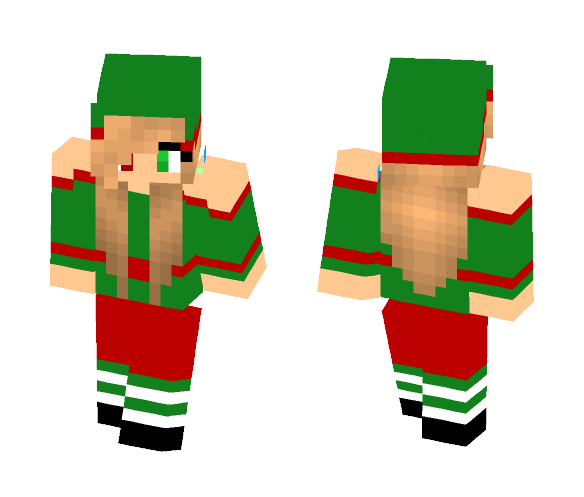 Cute Christmas Elf (1/2) - Christmas Minecraft Skins - image 1