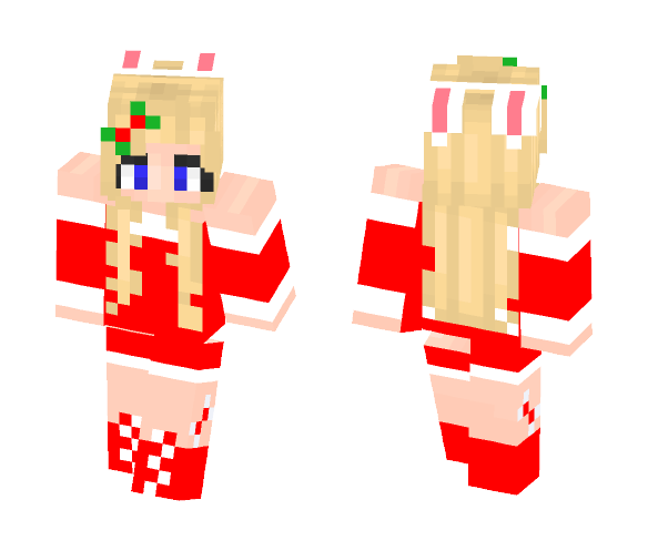 Cute Christmas Bunny Skin (2/3) - Christmas Minecraft Skins - image 1