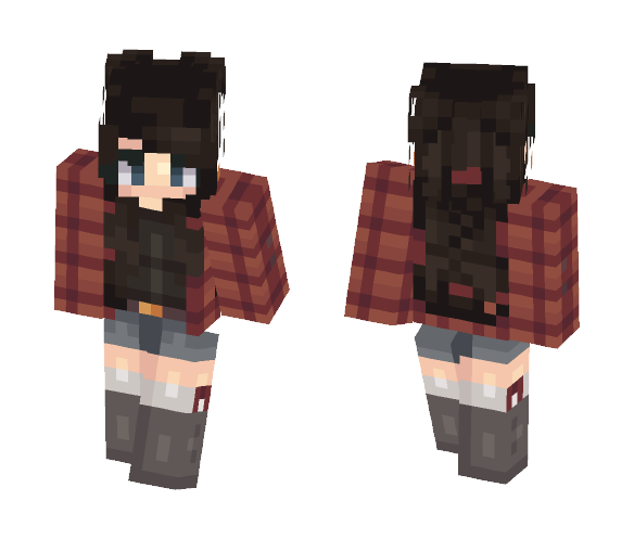 Red Flannel - Female Minecraft Skins - image 1