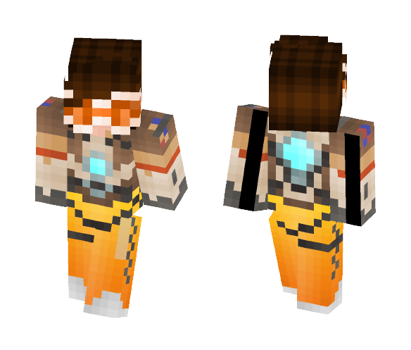 Tracer - Overwatch - Female Minecraft Skins - image 1