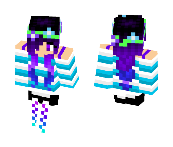 Blue Spring Girl - Girl Minecraft Skins - image 1