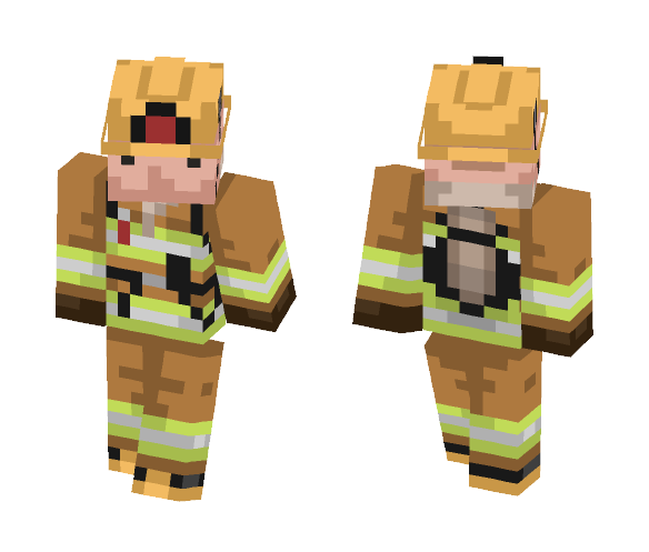 Los Angeles Firefighter - Male Minecraft Skins - image 1