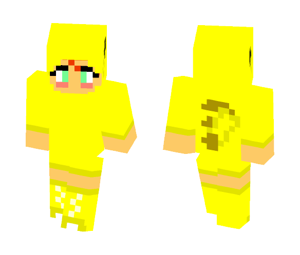Download Free Pikachu Suit Girl(Mine) Skin for Minecraft image 1 Pikachu Suit Girl(Mine) - Female Minecraft Skins - image 1