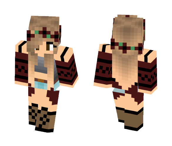 Beautiful Girl 2 - Girl Minecraft Skins - image 1