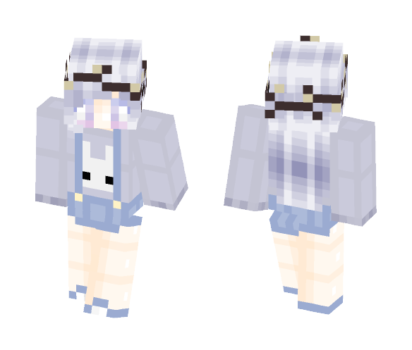 Download Free Lavender Bunny Girl Skin for Minecraft image 1 Lavender Bunny Girl - Girl Minecraft Skins - image 1