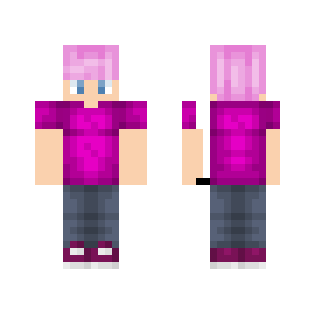Cute Pink Shirt Boy - Boy Minecraft Skins - image 2