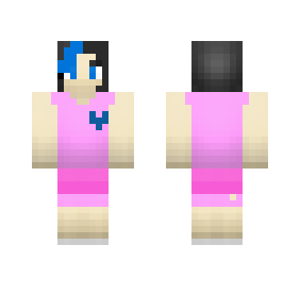 Blue SOUL from Glitchtale - Female Minecraft Skins - image 2