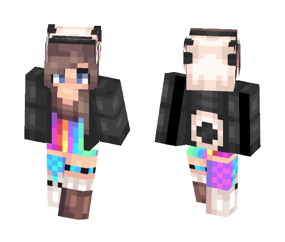 Neon lights - Female Minecraft Skins - image 1