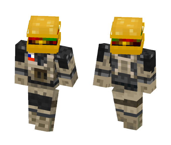 Private BurgerFace - Male Minecraft Skins - image 1