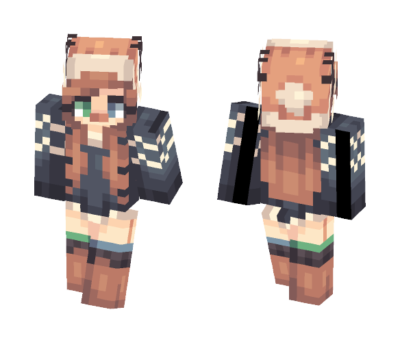 Christmas Fluffball + face reveal - Christmas Minecraft Skins - image 1