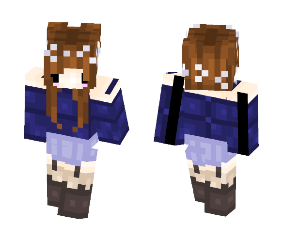 Download Free ☕ Fall Tumbler Girl ☕ Skin for Minecraft image 1 ☕ Fall Tumbler Girl ☕ - Girl Minecraft Skins - image 1