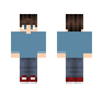 Cute Blue Shirt Boy