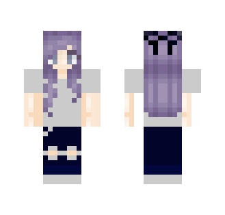 Purple haired girl