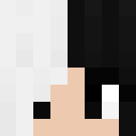 Download Free Black and White Girl Skin for Minecraft image 3 Black and White Girl - Girl Minecraft Skins - image 3