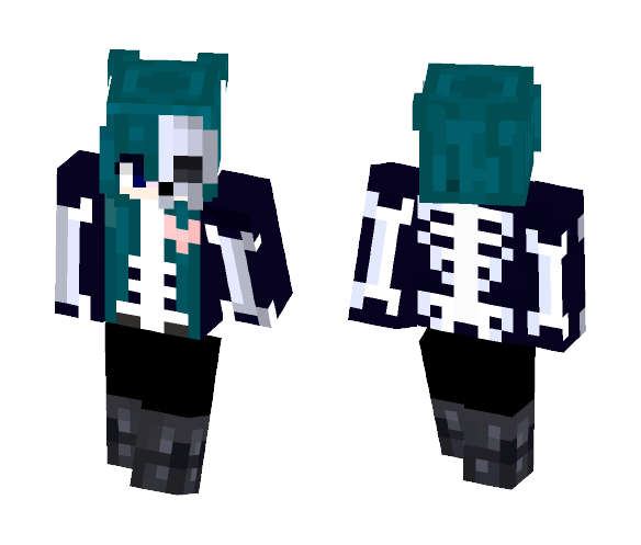 Download Free Skelly Girl Skin for Minecraft image 1 Skelly Girl - Girl Minecraft Skins - image 1