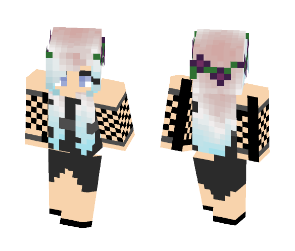 Cotton Candy Goth Girl - Girl Minecraft Skins - image 1
