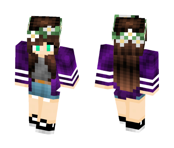 Download Free Tumblr Girl Skin for Minecraft image 1 Tumblr Girl - Girl Minecraft Skins - image 1