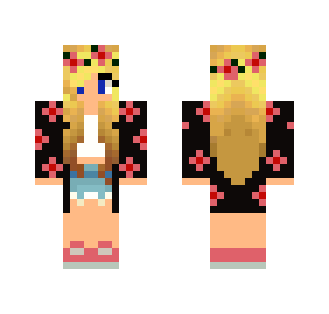 blonde hair girl - Color Haired Girls Minecraft Skins - image 2