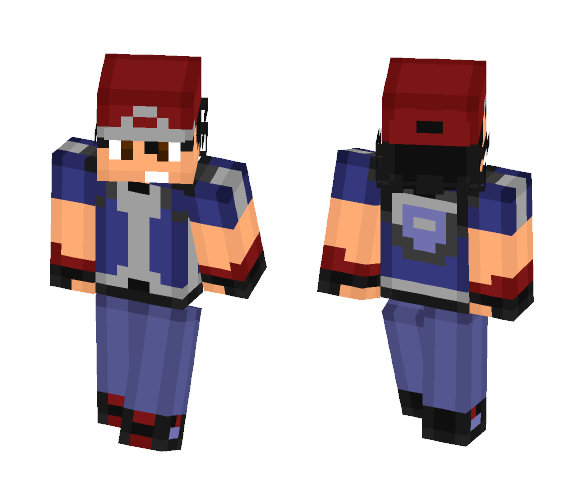 Ash Ketchum (Pokemon : X Y) - Male Minecraft Skins - image 1