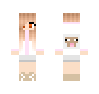 Girl in Sheep Hoodie
