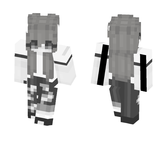 Black and white - Female Minecraft Skins - image 1