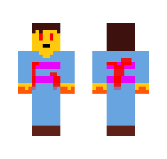 Undertale - Genocide Frisk - Male Minecraft Skins - image 2