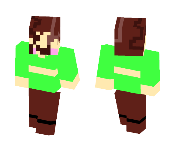Undertale - Chara (JUMPSCARE!!) - Female Minecraft Skins - image 1