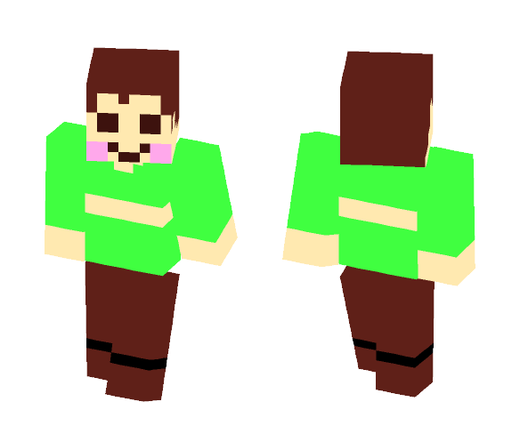 Undertale - Chara (Wide Eyes) - Female Minecraft Skins - image 1