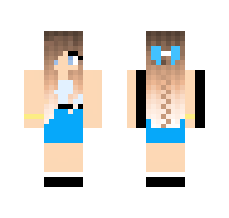 Girl in Blue Dress - Girl Minecraft Skins - image 2