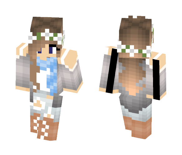 Download Free Winter Girl Skin Skin for Minecraft image 1 Winter Girl Skin - Girl Minecraft Skins - image 1