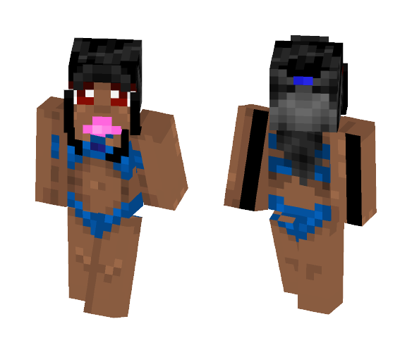 Download Free Darkness of Beauty Skin for Minecraft image 1 Darkness of Beauty - Female Minecraft Skins - image 1