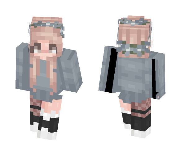 blue version ♡ - Female Minecraft Skins - image 1
