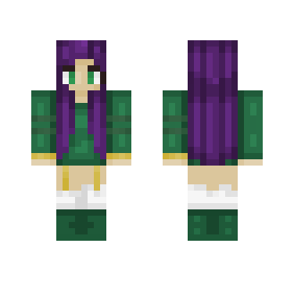 Green & Purple Kawaii Girl
